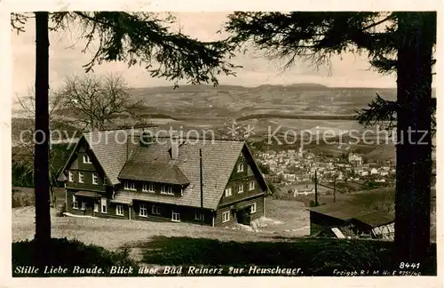 AK / Ansichtskarte  Bad_Reinerz_Duszniki-Zdrój_PL Stille Liebe Baude mit Heuscheuerblick 