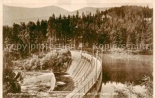 AK / Ansichtskarte  Krummhuebel_Karpacz_Riesengebirge_PL Lomnitztalperre mit Schneekoppe 