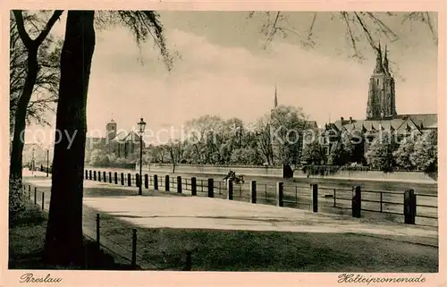 AK / Ansichtskarte  Breslau_Niederschlesien Holteipromenade Breslau_Niederschlesien