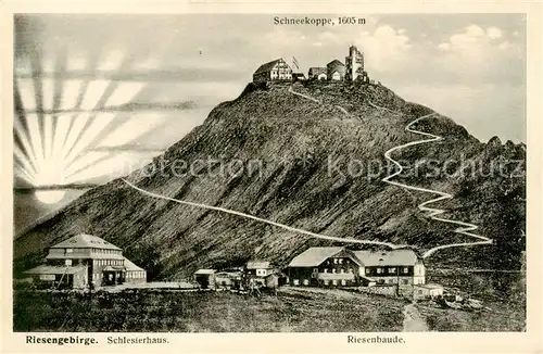 AK / Ansichtskarte 73823747 Riesengebirge_Schlesischer_Teil Schlesierhaus Riesenbaude 