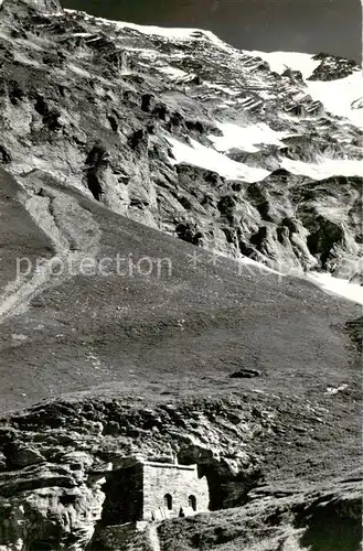 AK / Ansichtskarte Leukerbad_Loueche les Bains_VS Gletscherkapelle auf Fluhalp mit Balmhorn 