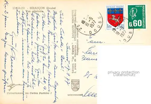 AK / Ansichtskarte Besancon_Doubs Vue generale Besancon Doubs