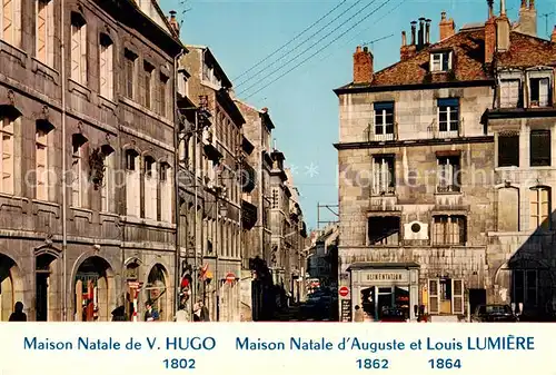 AK / Ansichtskarte Besancon_Doubs Grande Rue Maison Natale de Victor Hugo Besancon Doubs