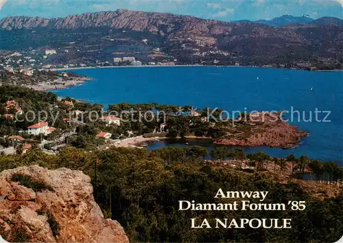 AK / Ansichtskarte La_Napoule_Plage Panorama Amway Diamant Forum 85 La_Napoule_Plage