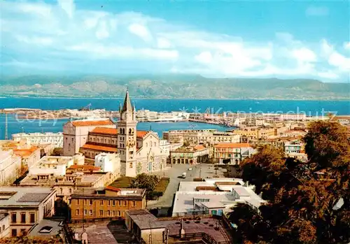 AK / Ansichtskarte  Messina_Sicilia Panorama con la Cattedrale Messina Sicilia