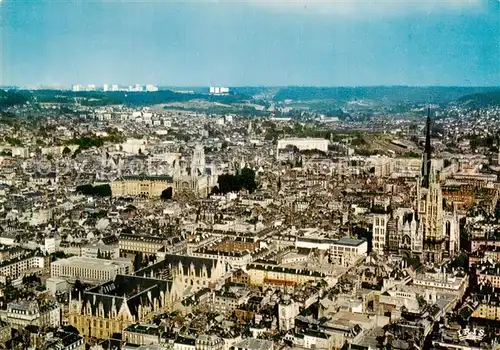 AK / Ansichtskarte Rouen_76 Le Palais de Justice La Cathedrale Eglise St Ouen Vue aerienne 