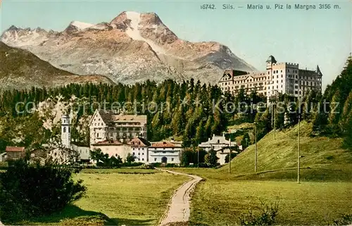 AK / Ansichtskarte Sils_Maria_GR und Piz la Margna 