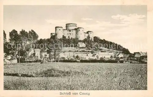 AK / Ansichtskarte Coucy_Ardennes Schloss von Coucy Coucy Ardennes