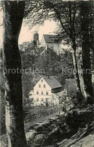 AK / Ansichtskarte  Zschopautal Burg Scharfenstein Zschopautal