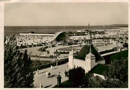 AK / Ansichtskarte  Swinemuende_Swinoujscie Kurhaus und Strand Swinemuende Swinoujscie