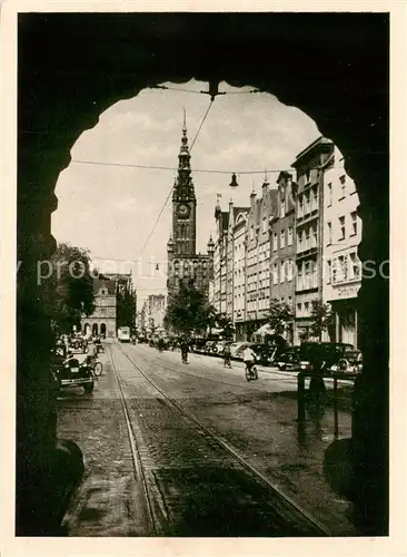 AK / Ansichtskarte  Gdansk_Danzig_PL Strassenpartie 