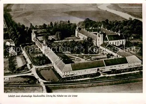 AK / Ansichtskarte  Corvey Schloss und ehem Reichsabtei Corvey an der Weser Corvey