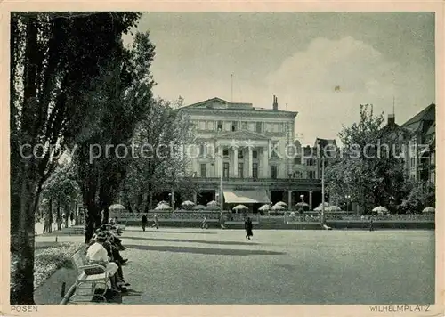 AK / Ansichtskarte  Posen_Poznan Altes Stadttheater am Wilhelmsplatz Posen Poznan