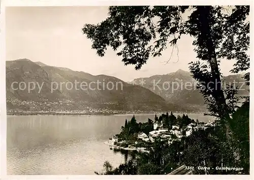 AK / Ansichtskarte Gerra_TI Gambarogno Lago Maggiore  