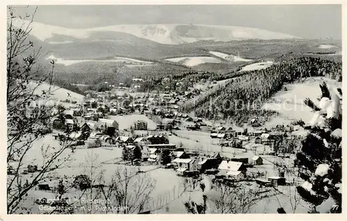 AK / Ansichtskarte 73824019 Krummhuebel_Karpacz_Riesengebirge_PL Panorama mit den Teichraendern 