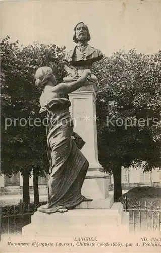 AK / Ansichtskarte Langres_52 Monument dAuguste Laurent Chimiste 