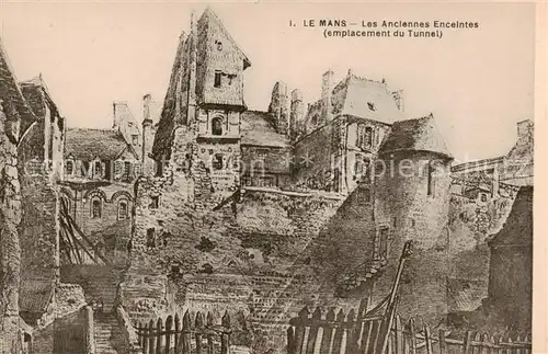 AK / Ansichtskarte Le_Mans_Sarthe Les Anciennes Enceintes emplacement du Tunnel Le_Mans_Sarthe