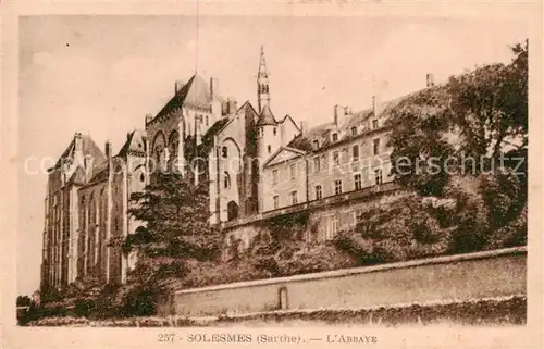 AK / Ansichtskarte Solesmes_72_Sarthe Abbaye 