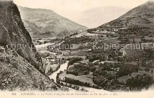 AK / Ansichtskarte Lourdes_65 La Vallee dArgeles vue du Funiculaire du Pic du Jer 
