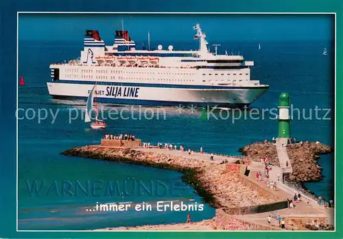 AK / Ansichtskarte 73824179 Dampfer_Oceanliner MS FINNJET Warnemuende  