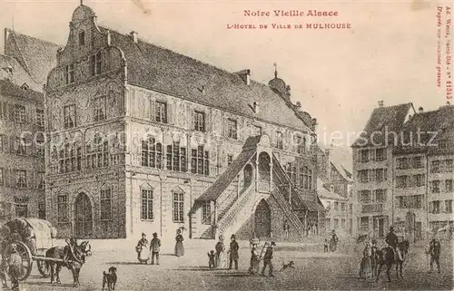 AK / Ansichtskarte Mulhouse_Muehlhausen_68_Alsace Hotel de Ville de Mulhouse 