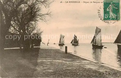 AK / Ansichtskarte La_Rochelle_17 Depart de Barques 