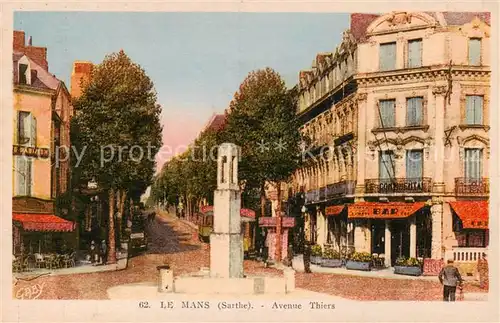 AK / Ansichtskarte Le_Mans_Sarthe Avenue Thiers Le_Mans_Sarthe