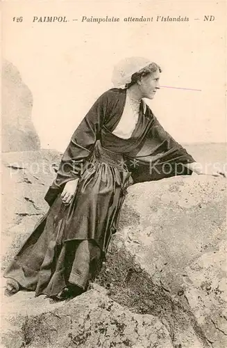 AK / Ansichtskarte Paimpol_22 Paimpolaise attendant l Islandais 