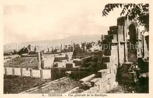 AK / Ansichtskarte  Tebessa_Algerie Vue generale de la Basilique 