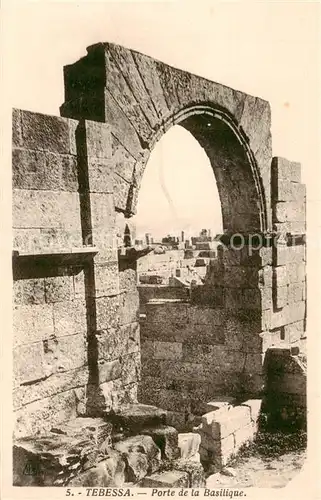 AK / Ansichtskarte  Tebessa_Algerie Porte de la Basilique 