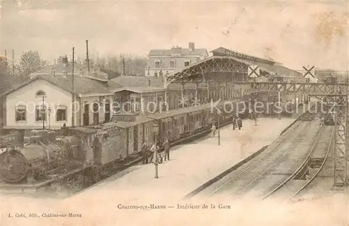AK / Ansichtskarte Chalons sur Marne_51 Interieur de la Gare 