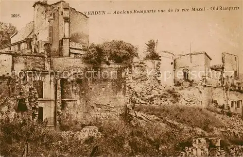 AK / Ansichtskarte Verdun__55_Meuse Anciens Remparts vue de la rue Mazel 