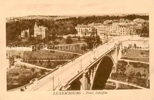 AK / Ansichtskarte 73824254 Luxembourg__Luxemburg Pont Adolphe 