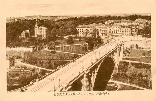 AK / Ansichtskarte  Luxembourg__Luxemburg Pont Adolphe 