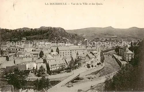 AK / Ansichtskarte La_Bourboule les Bains_63_Puy de Dome Vue de la Ville et des Quais 