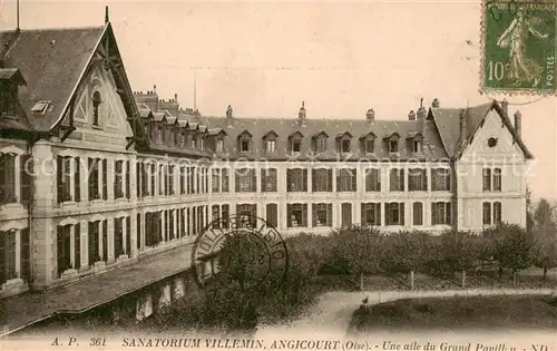 AK / Ansichtskarte Angicourt Sanatorium Villemin Une aile du Grand Pavillon Angicourt