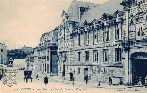 AK / Ansichtskarte Lisieux_14 Place Thiers Hotel des Postes et Telegraphes 