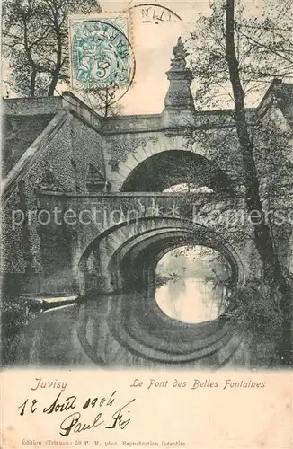AK / Ansichtskarte Juvisy sur Orge_91_Essonne Le Pont des Belles Fontaines 