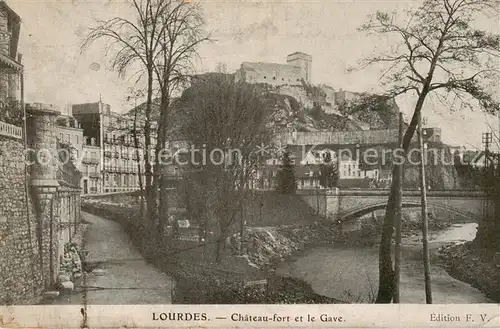 AK / Ansichtskarte Lourdes_65 Chateau fort et le Gave 