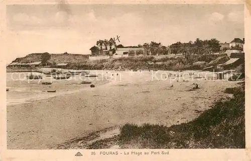 AK / Ansichtskarte Fouras_17_Charente Maritime La Plage au Port Sud 