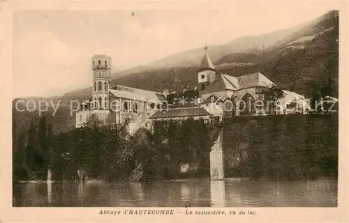 AK / Ansichtskarte Hautecombe Abbaye dHautecombe Le monastere vu du lac Hautecombe