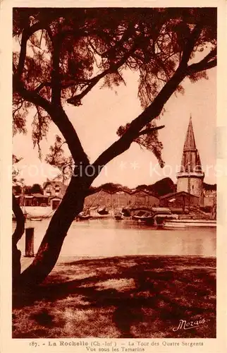AK / Ansichtskarte La_Rochelle_17 La Tour des Quatre Sergents Vue sous les Tamarina 