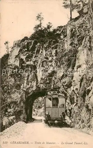 AK / Ansichtskarte Gerardmer_88_Vosges Train de Muster Le Grand Tunnel 