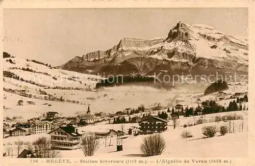 AK / Ansichtskarte Megeve_74_Haute Savoie Station hivernale LAiguille de Varan 