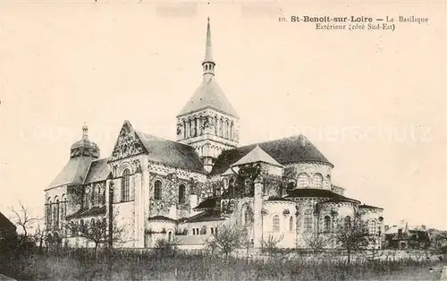 AK / Ansichtskarte St Benoit sur Loire La Basilique Exterieur 