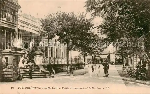 AK / Ansichtskarte Plombieres les Bains_Vosges Petite Promenade et le Casino Plombieres les Bains