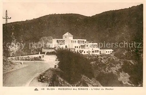 AK / Ansichtskarte  Blida_Algerie Ruisseau des Singes LHotel du Rocher 