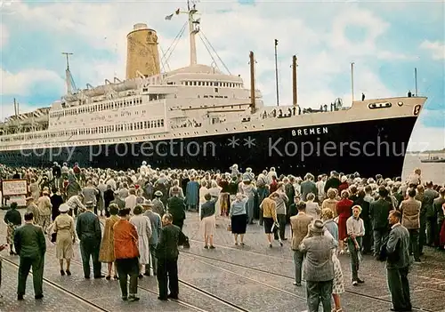 AK / Ansichtskarte  Dampfer_Oceanliner TS Bremen  