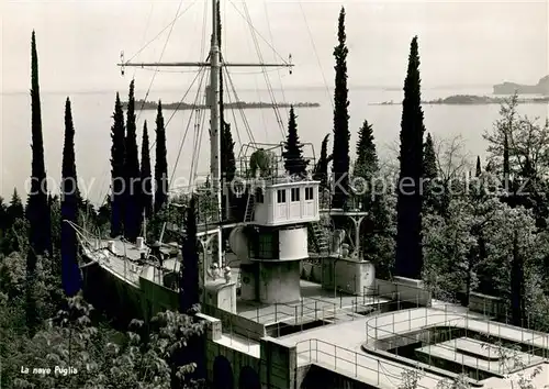 AK / Ansichtskarte  Dampfer_Oceanliner Gardone del Garda Il Vittoriale Degli Italia  