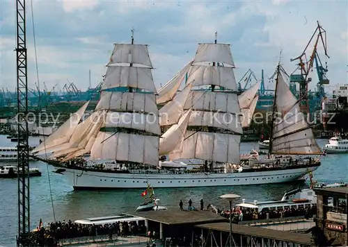 AK / Ansichtskarte  Segelschiffe Gorch Fock Hamburger Hafen 